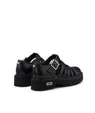 CULT SLASH 4210 Peisaj decupat din piele negru - Pantofi femei - 4