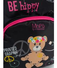 MINIPA' DON'T WORRY BE HIPPY Mini rucsac negru - Rucsacuri pentru școală și timp liber - 3