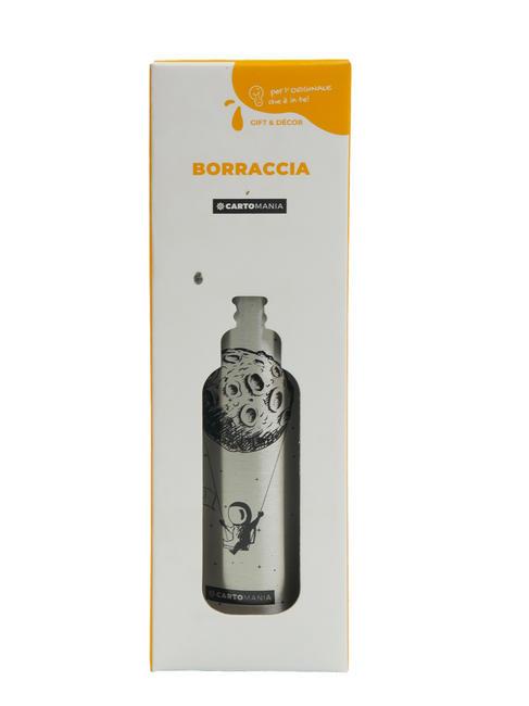 GIFT&DECOR Sticla de baut cu capac de paie 500 ml argint - Sticle termice