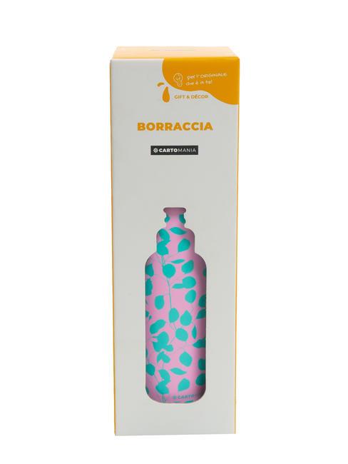 GIFT&DECOR Sticla de baut cu capac de paie 500 ml roz - Sticle termice