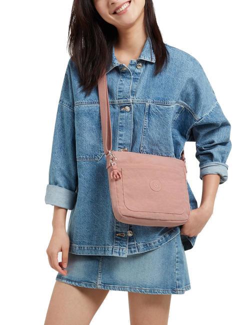 SEBASTIAN Geanta de umar cu buzunar trandafiri fragezi - Genți femei