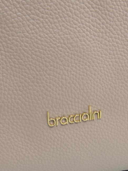 NAOMI Geanta de umar din piele pudra de fata - Genți femei