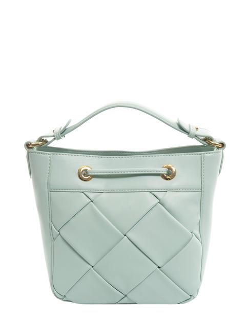 ICONS Geantă găleată cu curea de umăr ceresc - Genți femei