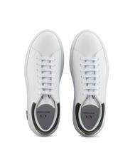 ARMANI EXCHANGE ACTION Tenisi din piele op.alb + negru - Pantofi bărbați - 3