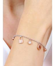 ALVIERO MARTINI PRIMA CLASSE RAMBLA Bratara cu brelocuri si zirconi otel-aur - Brățări - 2