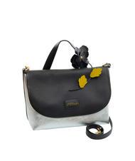 BRACCIALINI SARA Geanta servieta din piele negru argintiu - Genți femei - 2