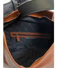 BRACCIALINI NAOMI Geanta din piele ciocanita maro - Genți femei - 5