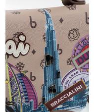 BRACCIALINI CARTOLINE Geanta servieta cu bareta de umar multi - Genți femei - 3