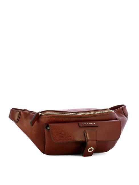 BIAGIO  Geanta din piele maro 14/ruteniu paladiu - Borsete de brâu