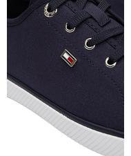 TOMMY HILFIGER VULCANIZED CANVAS Adidași din pânză albastru spațial - Pantofi femei - 6