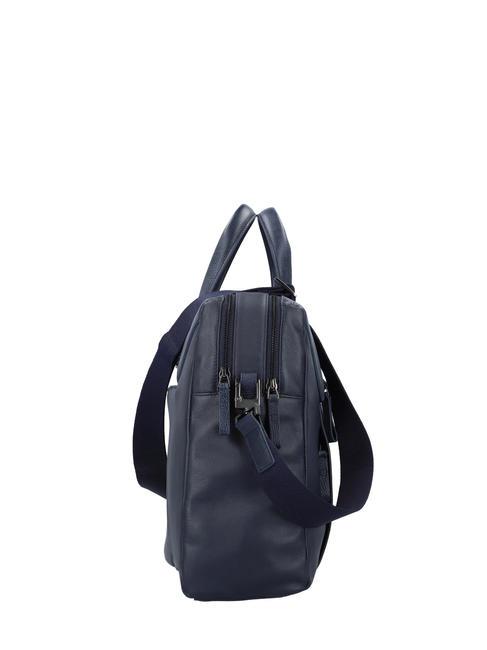 PAN  Servietă din piele pentru laptop de 15,6 inchi albastru - Serviete birou