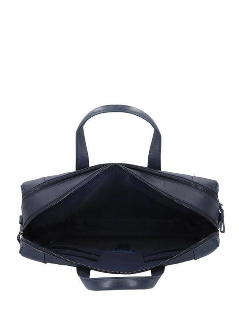 PAN  Servietă din piele pentru laptop de 15,6 inchi albastru - Serviete birou