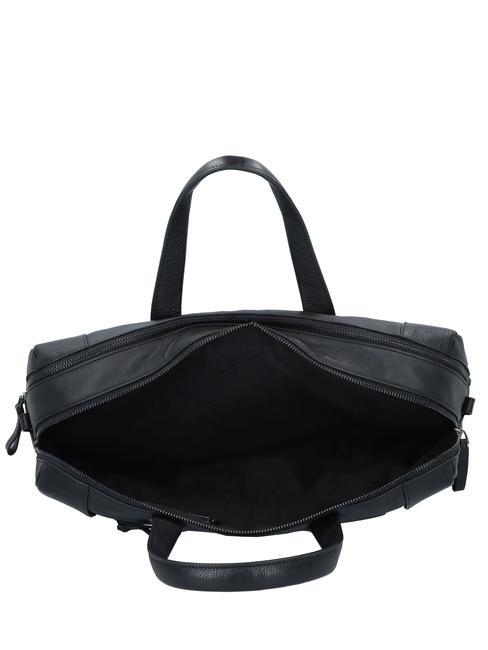 PAN  Servietă din piele pentru laptop de 15,6 inchi negru - Serviete birou