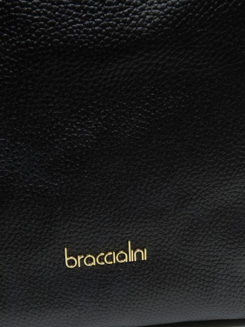 NAOMI Geanta de umar din piele negru - Genți femei