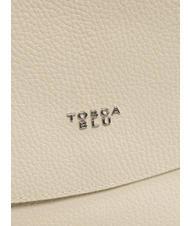 TOSCA BLU CICLAMINO Geanta servieta din piele ciocanita NATURAL - Genți femei - 3