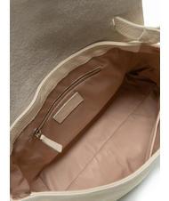 TOSCA BLU CICLAMINO Geanta servieta din piele ciocanita NATURAL - Genți femei - 5