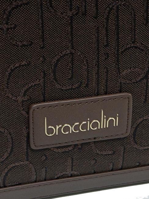 FONT Geantă tote cu curea de umăr maro - Genți femei