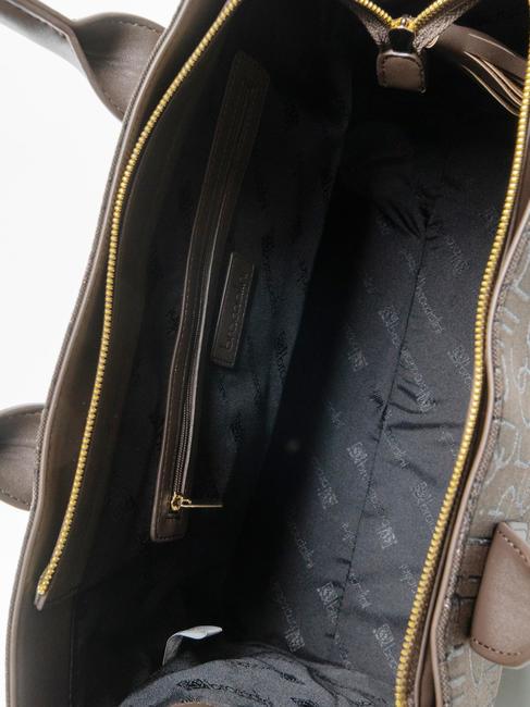 FONT Geantă tote cu curea de umăr maro - Genți femei