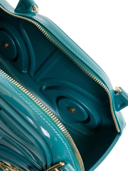 Carina Geantă de mână, cu curea de umăr păun - Genți femei