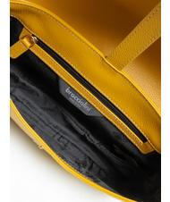 BRACCIALINI NORA Geanta de umar din piele galben - Genți femei - 5