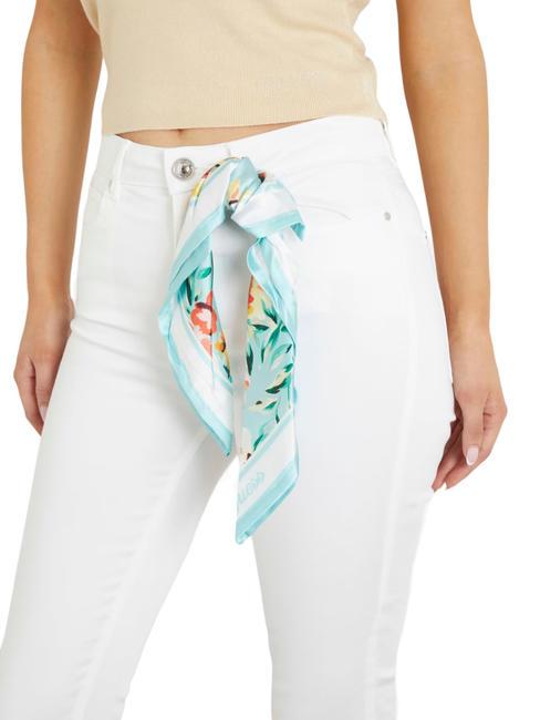 1981 CAPRI Blugi skinny cu eșarfă alb purpuriu - Jeans