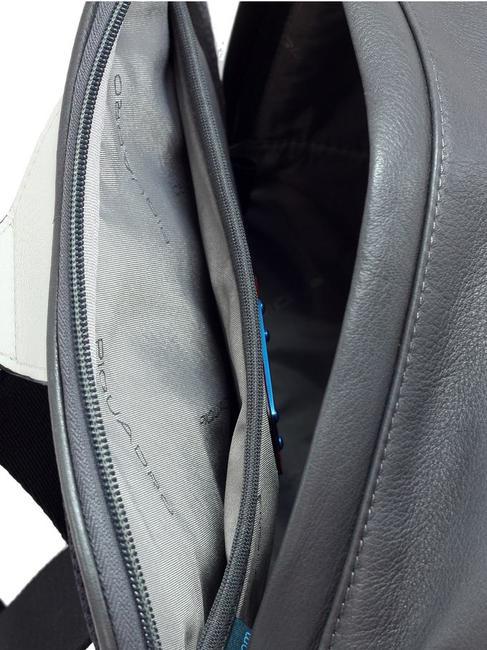 ERMES Rucsac mic din piele, suport pentru iPad 11 RED - Rucsacuri pentru laptop