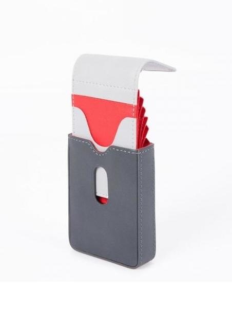 URBAN Suport card din piele Gri - Portofele bărbați