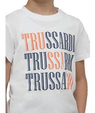 TRUSSARDI ROJI Set tricou și bermude din bumbac alb/ind. - Treninguri pentru copii - 3