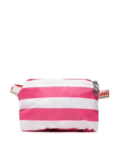 MINISAC VINTAGE Rucsac pliabil alb roz - Rucsacuri pentru școală și timp liber