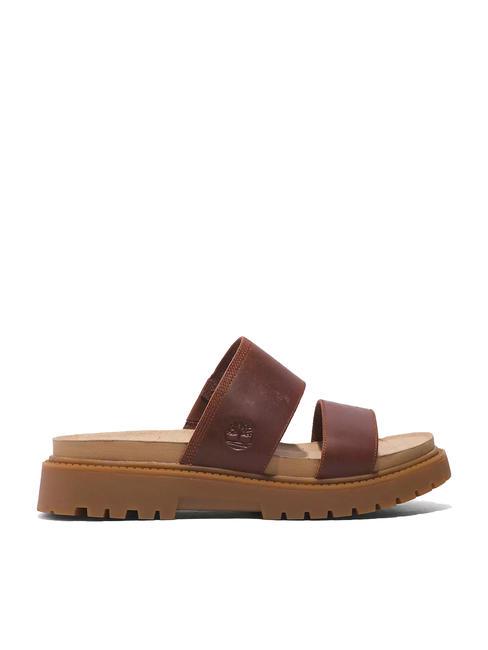 CLAIREMONT WAY Sandale bob plin roșu închis - Pantofi femei