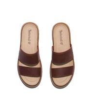 TIMBERLAND CLAIREMONT WAY Sandale bob plin roșu închis - Pantofi femei - 5