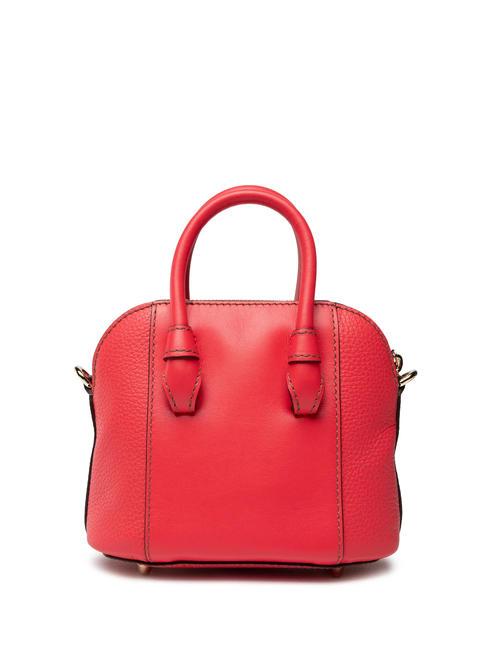 MIASTELLA Geanta de mana din piele cu bareta de umar flacără - Genți femei