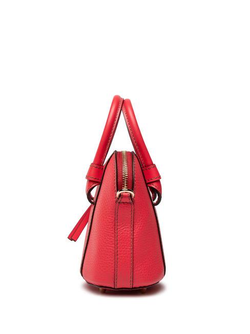 MIASTELLA Geanta de mana din piele cu bareta de umar flacără - Genți femei