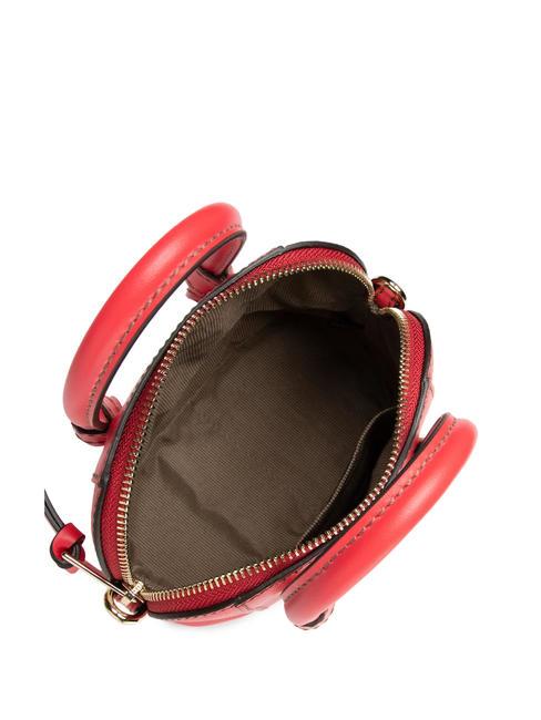 MIASTELLA Geanta de mana din piele cu bareta de umar flacără - Genți femei