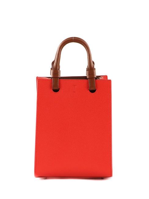 VARSITY STYLE Geanta verticala din piele cu curea de umar spritz+greige - Genți femei