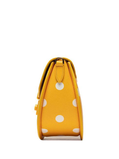 METROPOLIS Mini geanta din piele imprimata polen+tonuri de negru - Genți femei