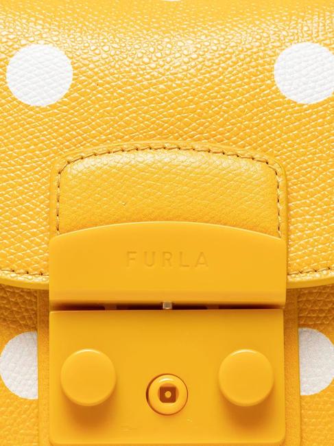 METROPOLIS Mini geanta din piele imprimata polen+tonuri de negru - Genți femei