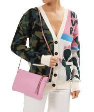 GIANNI CHIARINI HERMY Pocheta din piele ciocanita rosa-natura - Genți femei - 5