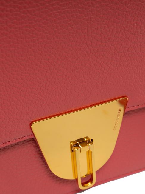 NICO Geantă mică de umăr din piele merisoare - Genți femei