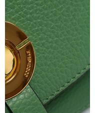 COCCINELLE MARGHERITA Geantă şa din piele ciocanită mentă - Genți femei - 5