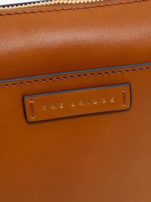 CECILIA Geanta de umar din piele Cognac / Aur - Genți femei