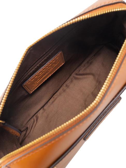 CECILIA Geanta de umar din piele Cognac / Aur - Genți femei