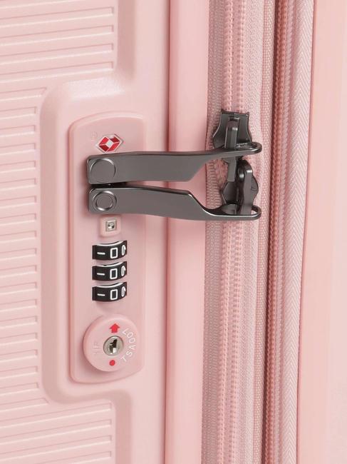 FORZA Cărucior pentru bagaje de m&acirc;nă extensibil roz - Bagaje de m&acirc;nă