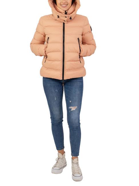 NISTON NY Jachetă scurtă de puf cu glugă maro Bombay - Jachete de puf pentru femei