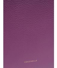 COCCINELLE CHERRY Geanta de cumparaturi din piele ciocanita dalie - Genți femei - 3