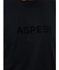 ASPESI BASIC FLOCK Tricou din bumbac cu logo negru - tricou - 2