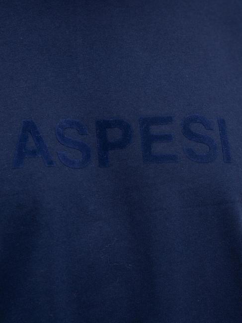 BASIC FLOCK Tricou din bumbac cu logo marina - tricou