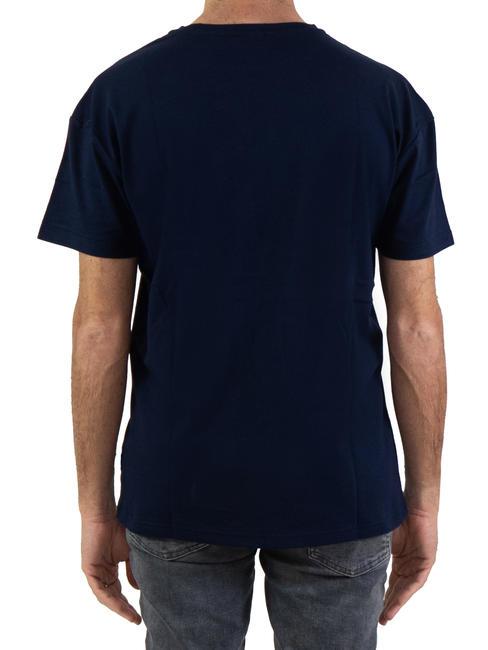 BASIC FLOCK Tricou din bumbac cu logo marina - tricou