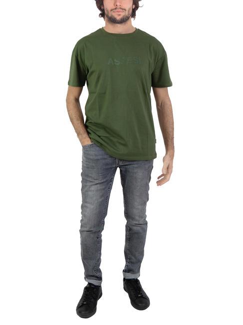 BASIC FLOCK Tricou din bumbac cu logo militar - tricou