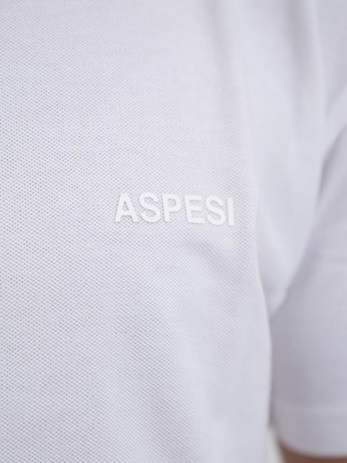 BASIC Tricou polo stretch cu maneca scurta alb - maiou Polo